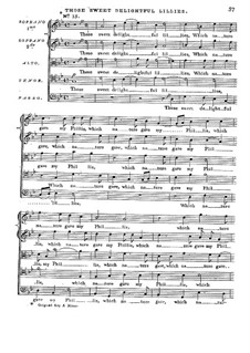 The First Set of English Madrigales: Part III, for five voices by Thomas Bateson