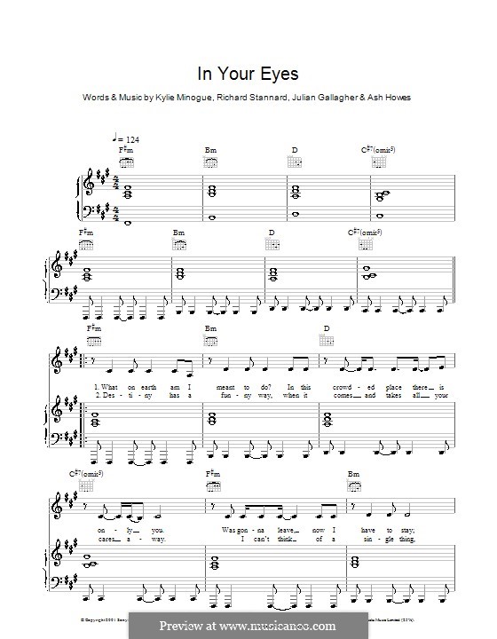 In Your Eyes: In Your Eyes by Ashley Howes, Julian Gallagher, Kylie Minogue, Richard Stannard