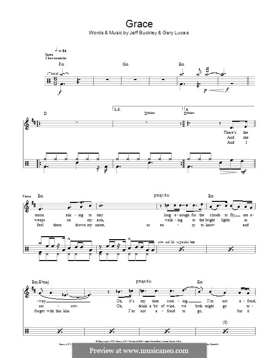 Grace: For drums by Gary Lucas, Jeff Buckley