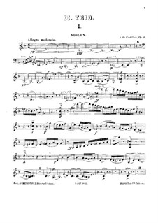 Piano Trio No.2 in D Minor, Op.17: Violin part by Alexis de Castillon