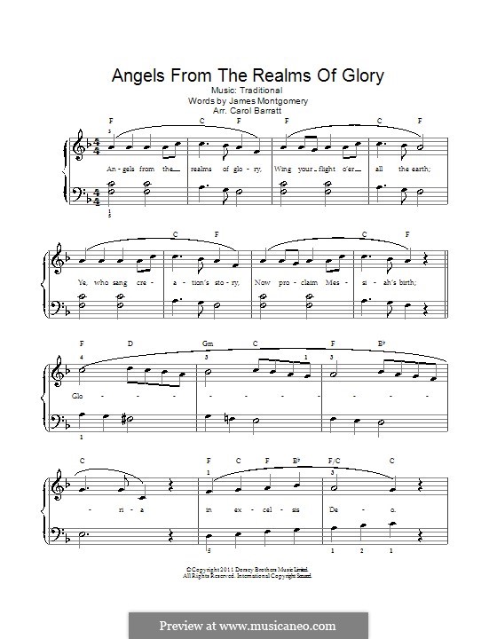 Angels from the Realms of Glory: For voice and piano by folklore