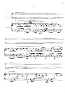 Piano Trio in G Minor, Op.3: Movements III-IV by Ernest Chausson