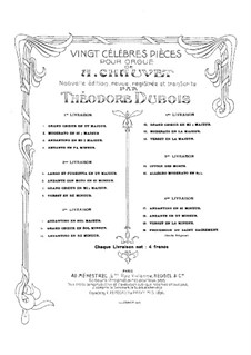 Twenty Pieces for Organ: Complete set by Alexis Chauvet