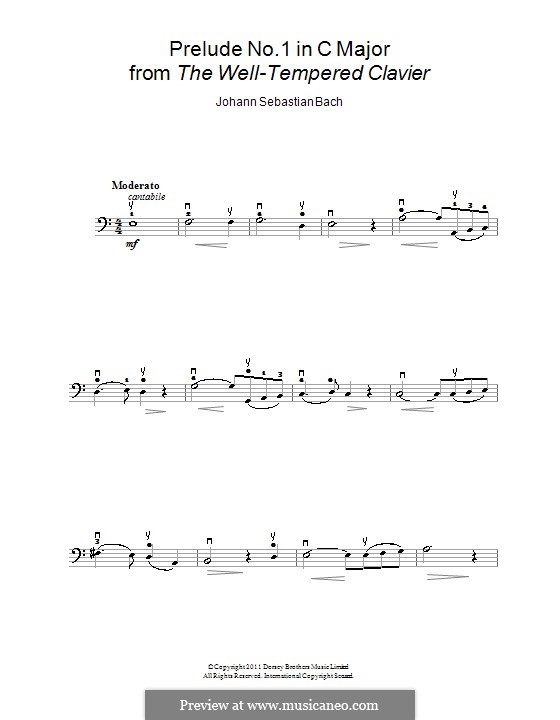 Ave Maria (Printable Sheet Music): For cello and piano – solo part by Johann Sebastian Bach, Charles Gounod