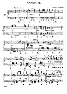 Polonaise in G Flat Major, B.36 KK IVa/8: For piano by Frédéric Chopin