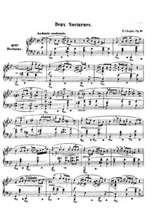 Nocturnes, Op.37: Complete set by Frédéric Chopin