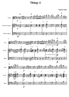 Thingy No.4: Full score by Matthew Ellis