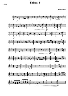 Thingy No.4: Electric guitar part by Matthew Ellis