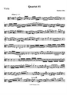 String Quartet: Viola part by Matthew Ellis