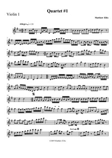 String Quartet: Violin I part by Matthew Ellis