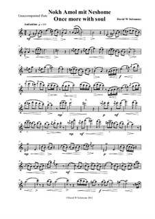 Nokh amol mit neshome (Once more with soul): Unaccompanied flute by David W Solomons
