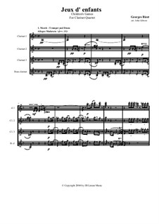 Petite Suite for Orchestra: Version for Clarinet Quartet by Georges Bizet