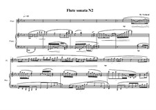 Sonata No.2 for Flute and Piano, MVWV 210: Sonata No.2 for Flute and Piano by Maurice Verheul