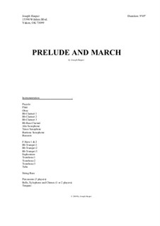 Prelude and March (concert band): Prelude and March (concert band) by Joseph Hasper