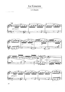 Le coucou (The Cuckoo): For harpsichord by Louis Claude  Daquin