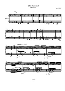 Etude No.4 in F Sharp Minor: Etude No.4 in F Sharp Minor by Irminsul Harp