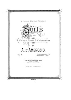 Suite for String Quintet, Op.8: Viola part by Alfredo D'Ambrosio