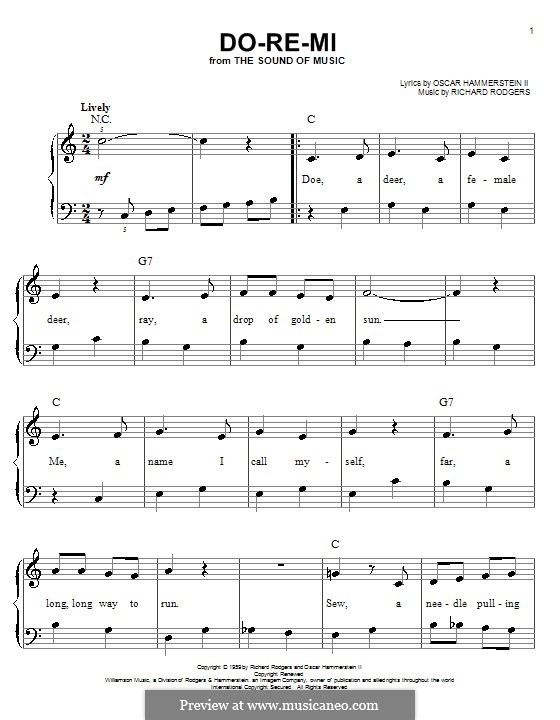 Do-Re-Mi (from The Sound of Music) by R. Rodgers - sheet music on MusicaNeo