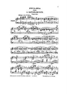 Mermaid: Piano score by Alexander Dargomyzhsky