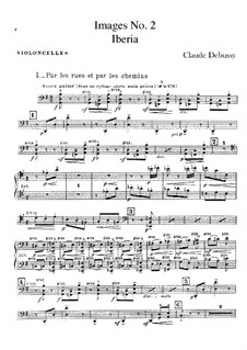 Set III, No.2 Iberia, L.122: Cellos part by Claude Debussy