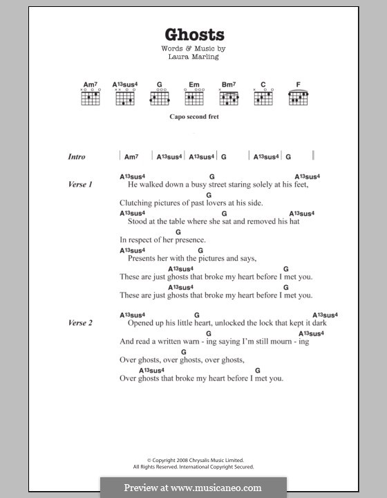 Ghosts: Lyrics and chords by Laura Marling