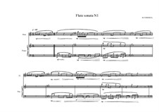 Sonata No.1 for Flute and Piano, MVWV 80: Sonata No.1 for Flute and Piano by Maurice Verheul