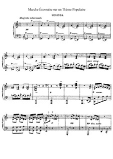 Marche écossaise sur un thème populaire, L.77: Parts by Claude Debussy