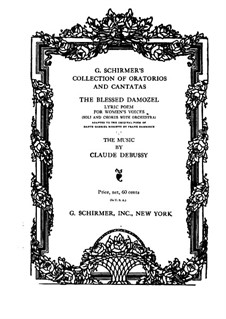 La damoiselle élue (The Blessed Damozel), L.62: Piano-vocal score by Claude Debussy