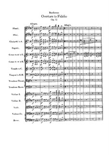 Overture: Score by Ludwig van Beethoven