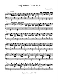Study No.7 in E Flat Major: Study No.7 in E Flat Major by Alexander Barlow