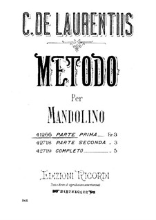 Metodo per Mandolino: Metodo per Mandolino by Carmine de Laurentiis