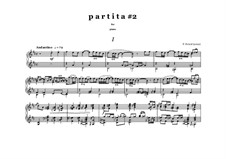 Partita No.2 for piano: Partita No.2 for piano by Peter Petrof