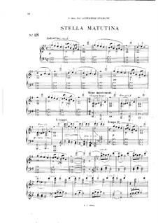 Vingt pièces nouvelles: No.18 Stella Matutina by Théodore Dubois