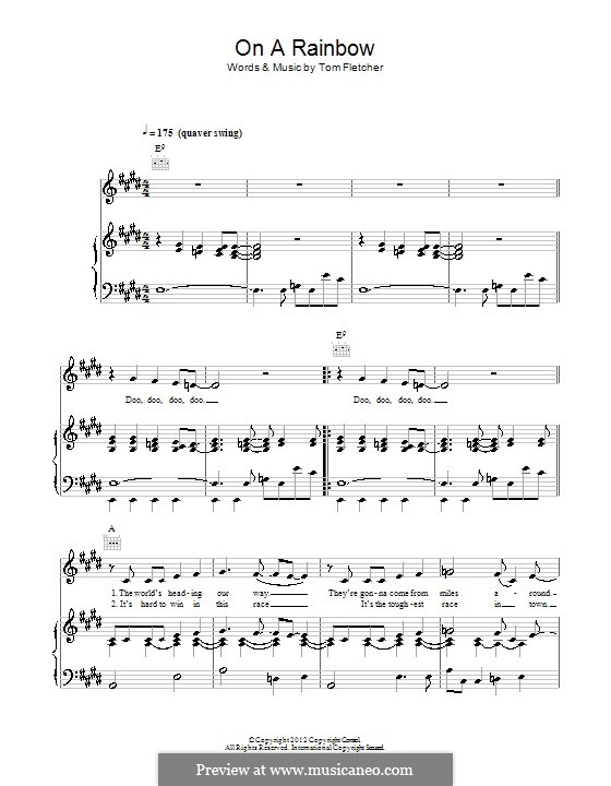 On a Rainbow by T. Fletcher sheet music on MusicaNeo