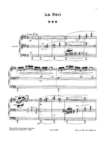 La Péri: For piano by Paul Dukas