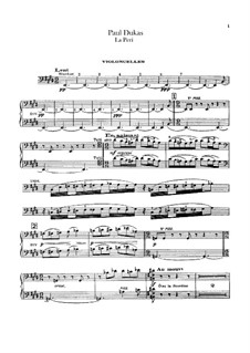 La Péri: Cellos part by Paul Dukas