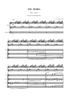 Ave Maria: For strings and piano by Johann Sebastian Bach, Charles Gounod