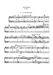 La Péri: Trombones and tuba parts by Paul Dukas