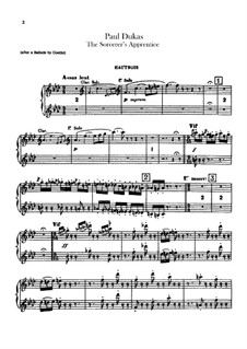 L'apprenti sorcier (The Sorcerer's Apprentice): Oboes part by Paul Dukas