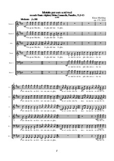 Motetto per coro a sei voci secondo Dante Alighieri, Divina Commedia, Paradiso, 33,1-13, Op.175: Motetto per coro a sei voci secondo Dante Alighieri, Divina Commedia, Paradiso, 33,1-13 by Klaus Miehling