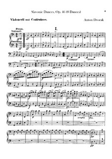 Book I: Cello and double bass part by Antonín Dvořák