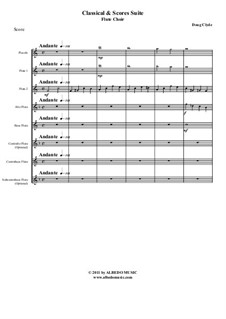 Classical and Scores Suite: For flute choir, AMSM62 by Doug Clyde