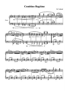 4 Ragtimes for piano: Ragtime No.1, MVWV 602 by Maurice Verheul