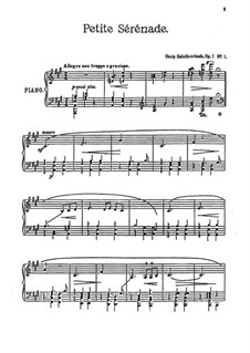 Five Piano Pieces, Op.1: No.1 Petite sérénade by Ossip Gabrilowitsch