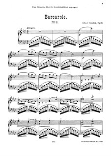 Barcarole No.3, Op.38: Barcarole No.3 by Alfred Grünfeld