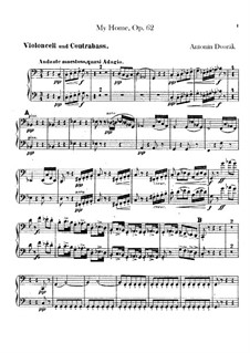 Domov můj (My Home), B.125a Op.62: Cellos and double bass part by Antonín Dvořák
