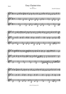 Fifteen easy clarinet trios: No.3 The Ash Grove by folklore, David W Solomons