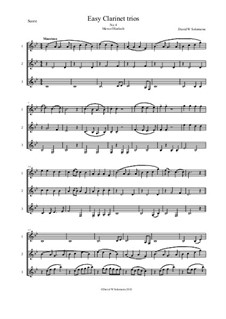 Fifteen easy clarinet trios: No.4 Men of Harlech by folklore, David W Solomons