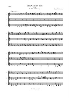 Fifteen easy clarinet trios: No.5 The belle of Belfast city by folklore, David W Solomons