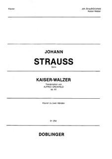 Emperor Waltz, Op.437: For piano, Op.62 by Johann Strauss (Sohn)